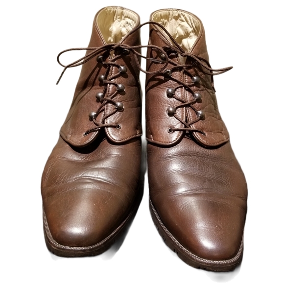 Vintage BALLY Womens Leather Boots (Size 9.5M) - Picture 4 of 11